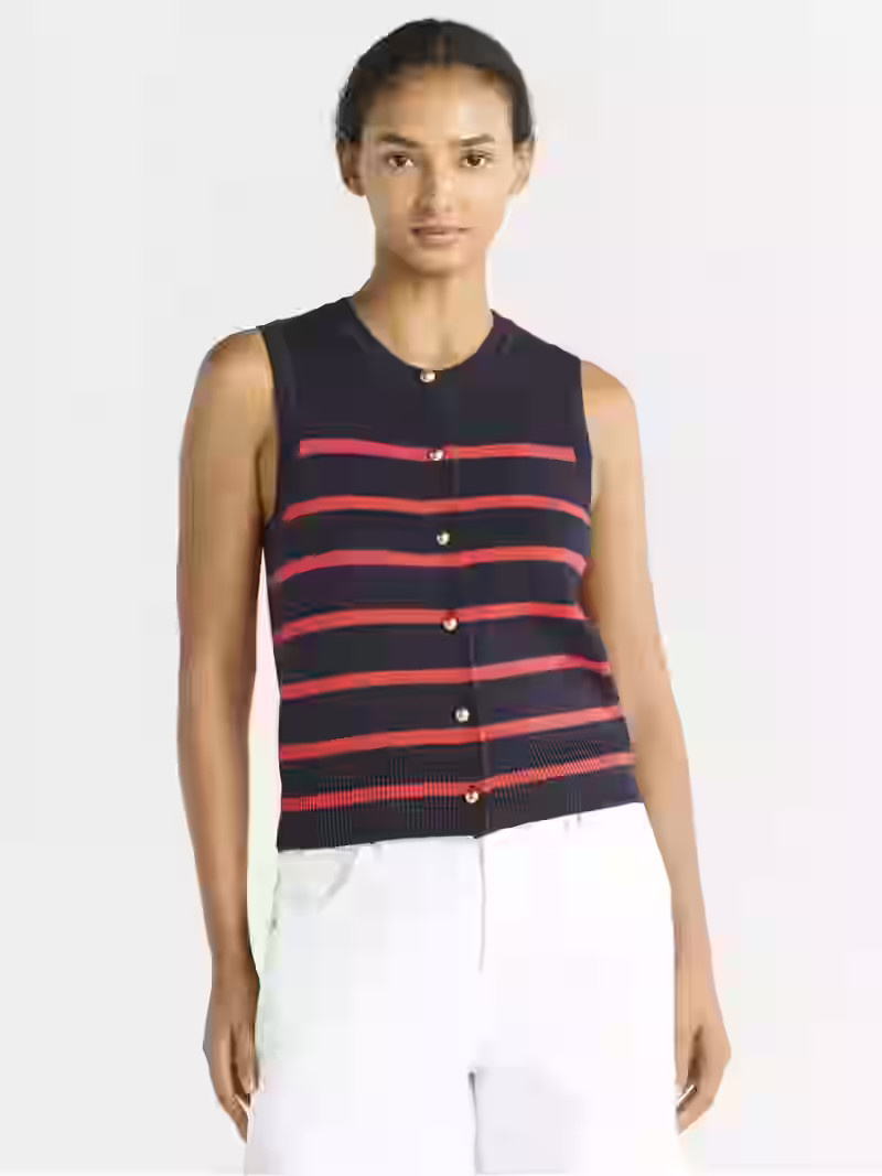 Free Assembly Women's Sleeveless Cardigan Sweater, Lightweight, Size XS-2XL | Walmart (US)