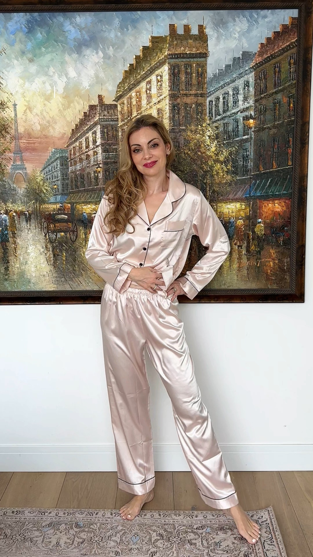 🌟 Drift into luxury with the Classic Button-Down Satin Silk Pajama! 🛌 Crafted from smooth, silky satin, these pajamas offer a chic and comfortable fit that's perfect for a restful night's sleep or lounging in style. The classic button-down design and elegant sheen add a touch of sophistication to your bedtime routine. 🌙 Indulge in the ultimate comfort and elevate your sleepwear collection with these timeless, silky pajamas.

#SatinPajamas #SilkSleepwear #ClassicStyle #LuxuryLoungewear #ButtonDownPajamas #ComfortAndElegance #BedtimeLuxury #ChicSleepwear
