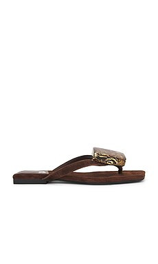 Jeffrey Campbell Tyla Sandal in Brown Suede from Revolve.com | Revolve Clothing (Global)