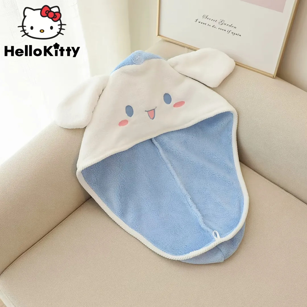 1pc Sanrio Plush Quick Dry Hair Towel Y2k Hello Kitty Kuromi Absorbent Soft Towel Cinnamoroll Car... | Temu Affiliate Program