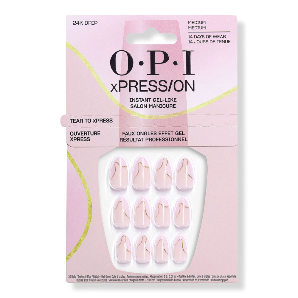 OPI xPRESS/ON 24K Drip Press On Nails | Ulta