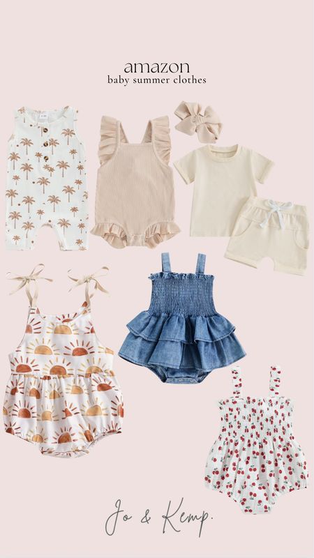 Amazon baby summer clothes! 

Two piece outfit, onesies, girl, boy 

#LTKfindsunder100 #LTKfindsunder50 #LTKbaby