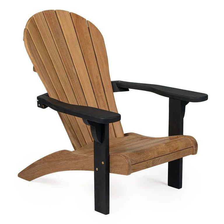 Ash & Ember Grade A Teak Adirondack Chair, Patio Lounge Seat for Deck, Porch, or Backyard Indoor ... | Walmart (US)