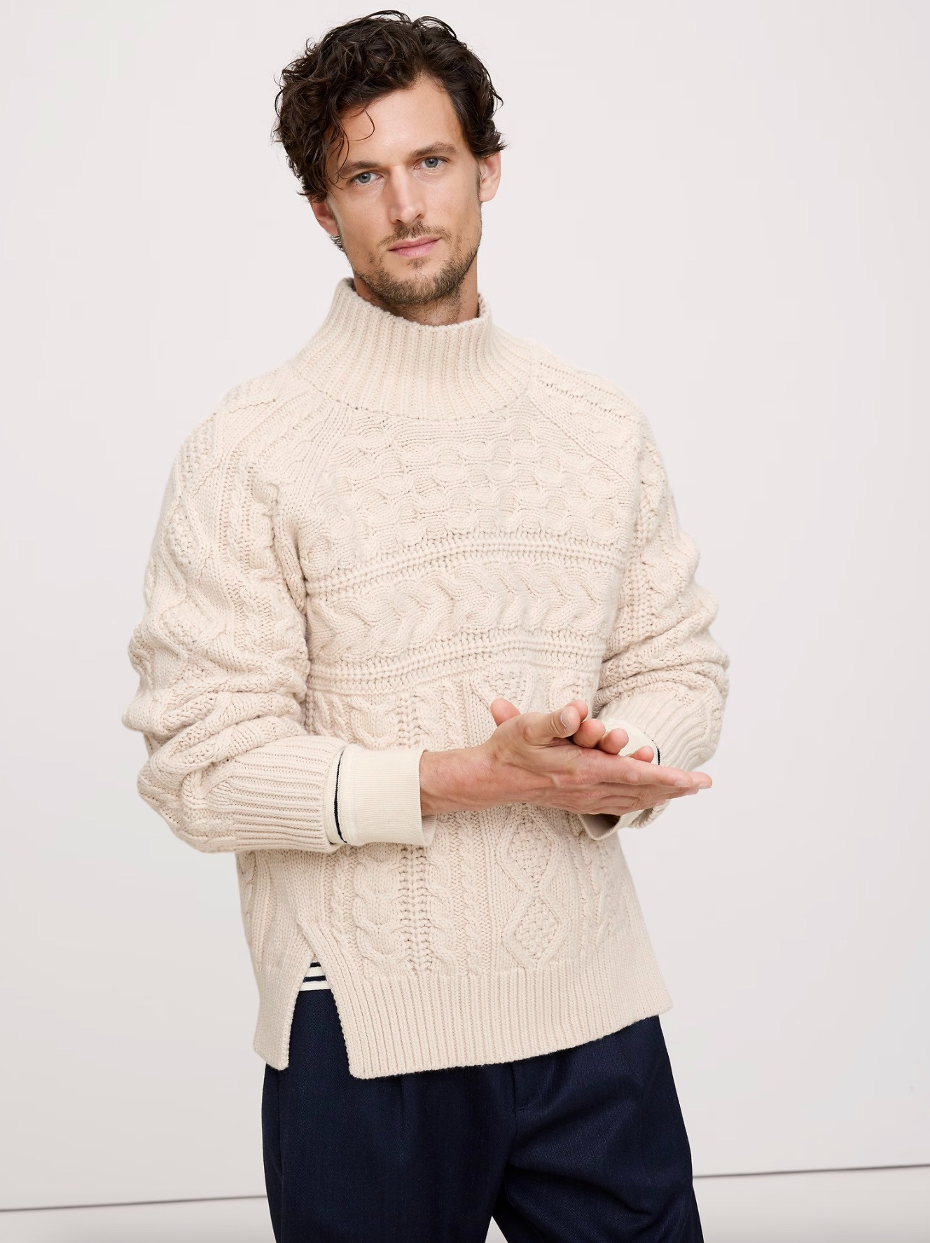 Merino-Cotton Cable-Knit Sweater | Classic Fall & Winter Style
 

 #LTKootd #LTKMens