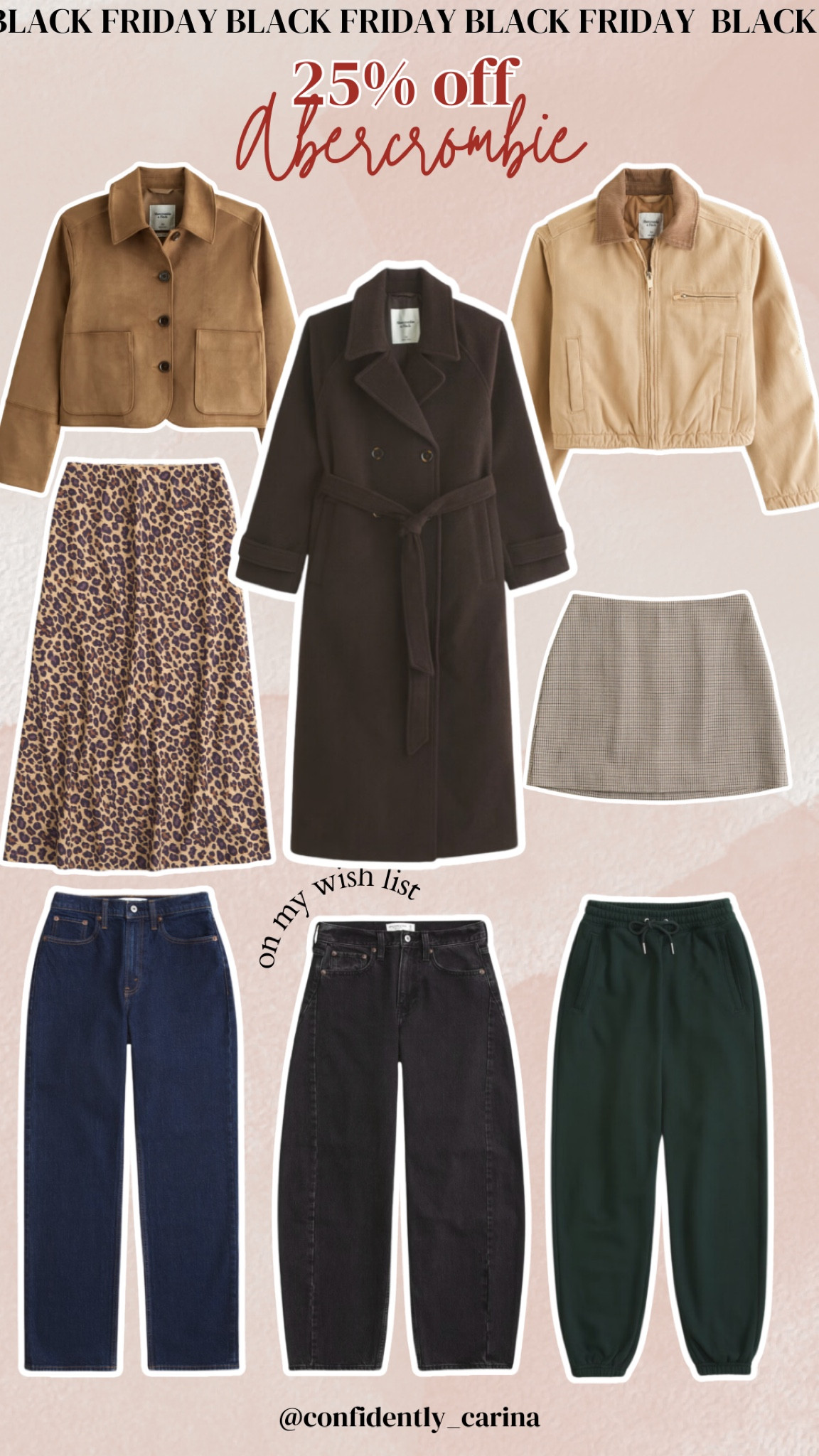 Abercrombie’s biggest sale of the year is going on now for Black Friday - everything is 25% off!! 

#LTKCyberWeek #LTKHoliday #LTKGiftGuide