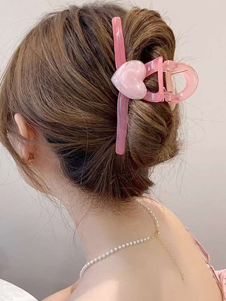 Heart Decor Hair Claw | SHEIN