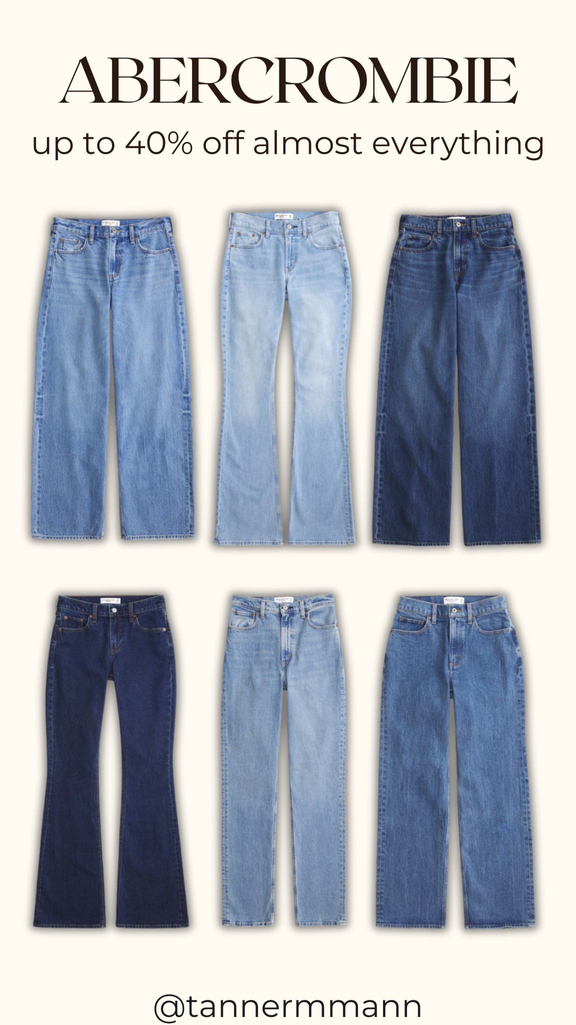 Abercrombie #jeans
Up to 40% off everything

#LTKSaleAlert #LTKootd #LTKFindsUnder100