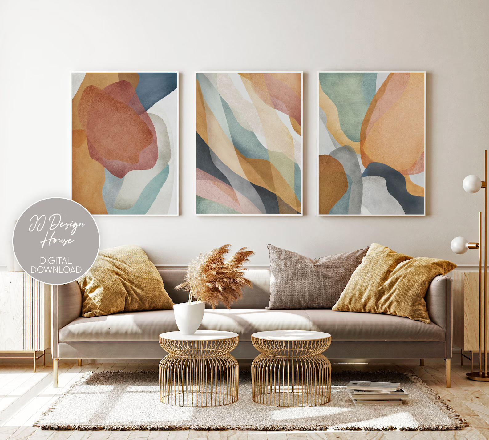 Set of 3 Prints Abstract Wall Art Set of 3 Colorful Wall - Etsy | Etsy (US)