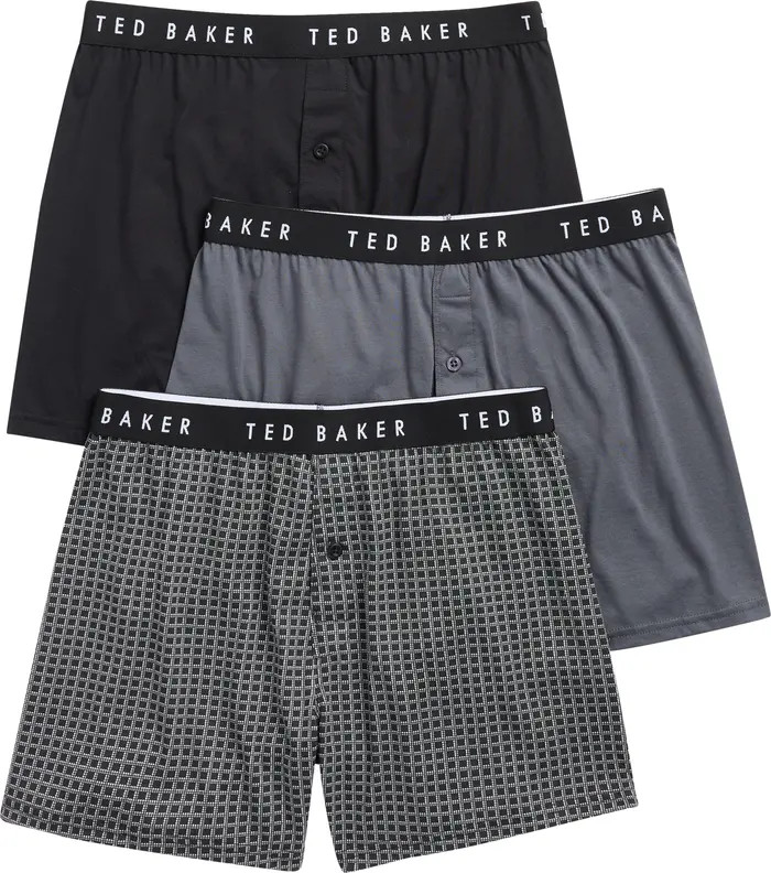 Ted Baker Assorted 3-Pack Knit Boxers | Nordstromrack | Nordstrom Rack