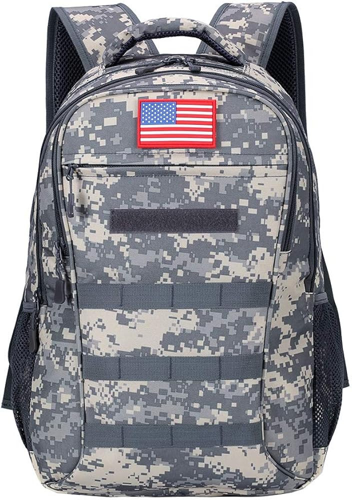 outdoor plus Tactical Camo Boys Backpack for School,Military Style,USB Port | Amazon (US)