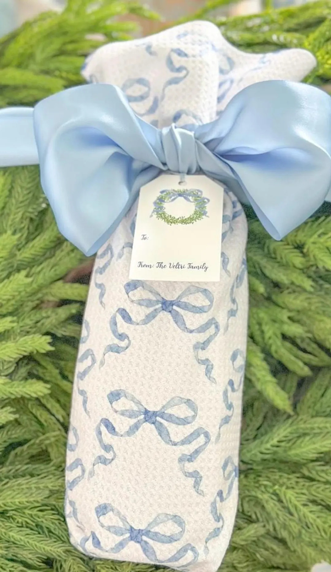 Blue and White Chinoiserie Tea Towel With Greek Key Preppy Grandmillennial Kitchen Decor Elegant ... | Etsy (US)