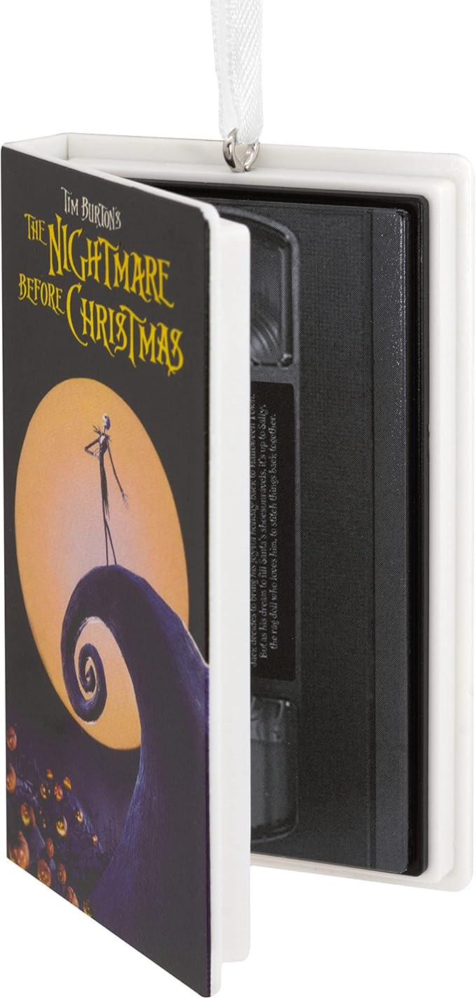 Hallmark Disney Tim Burton's The Nightmare Before Christmas Movie Retro Video Cassette Case Plast... | Amazon (US)