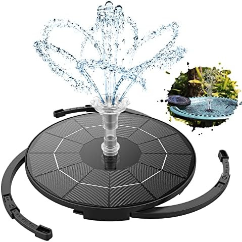 AISITIN 3.5W Solar Fountain Pump for Water Feature Outdoor DIY Solar Bird Bath Fountain with Mult... | Amazon (US)