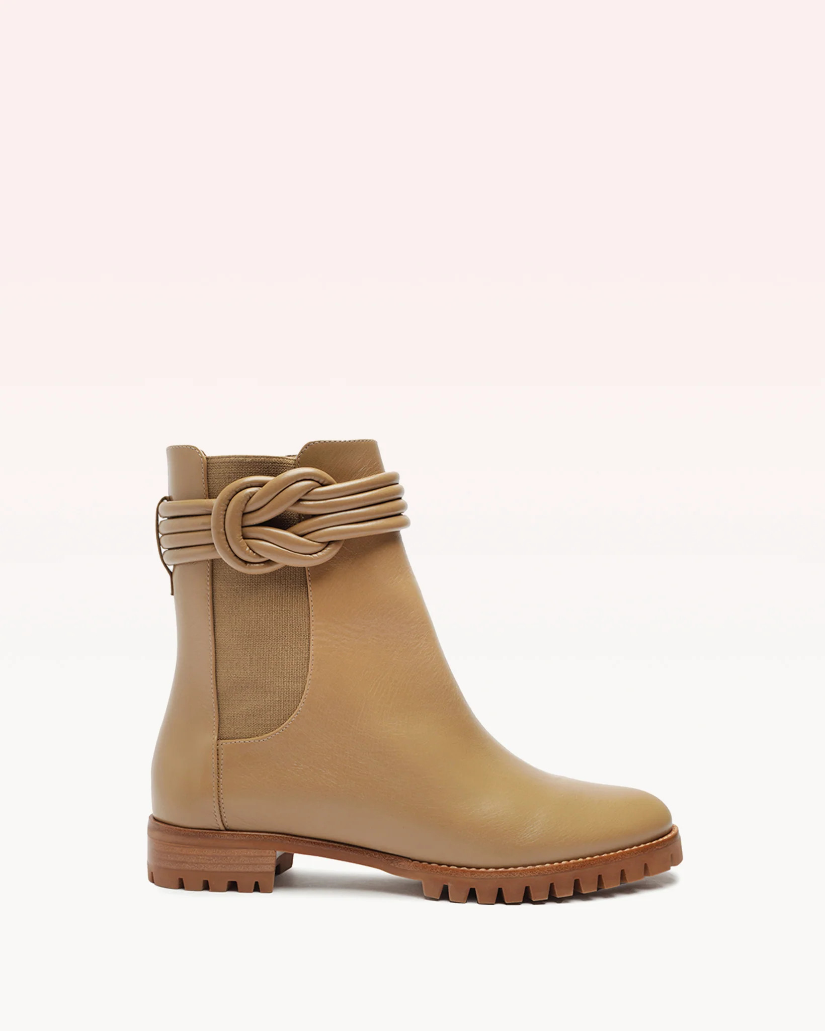 Vicky Waterproof Combat Bootie Latte | Alexandre Birman