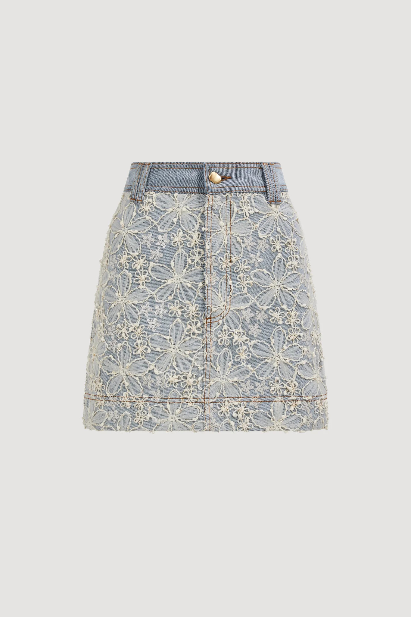 Bloom Lace Denim Skirt | aje. (Australia)