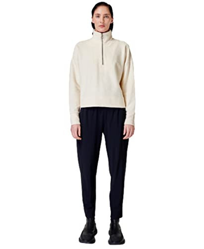 Sweaty Betty Women's Rest Up Half Zip Pullover Sweatshirt, Lily White, Large | Amazon (US)