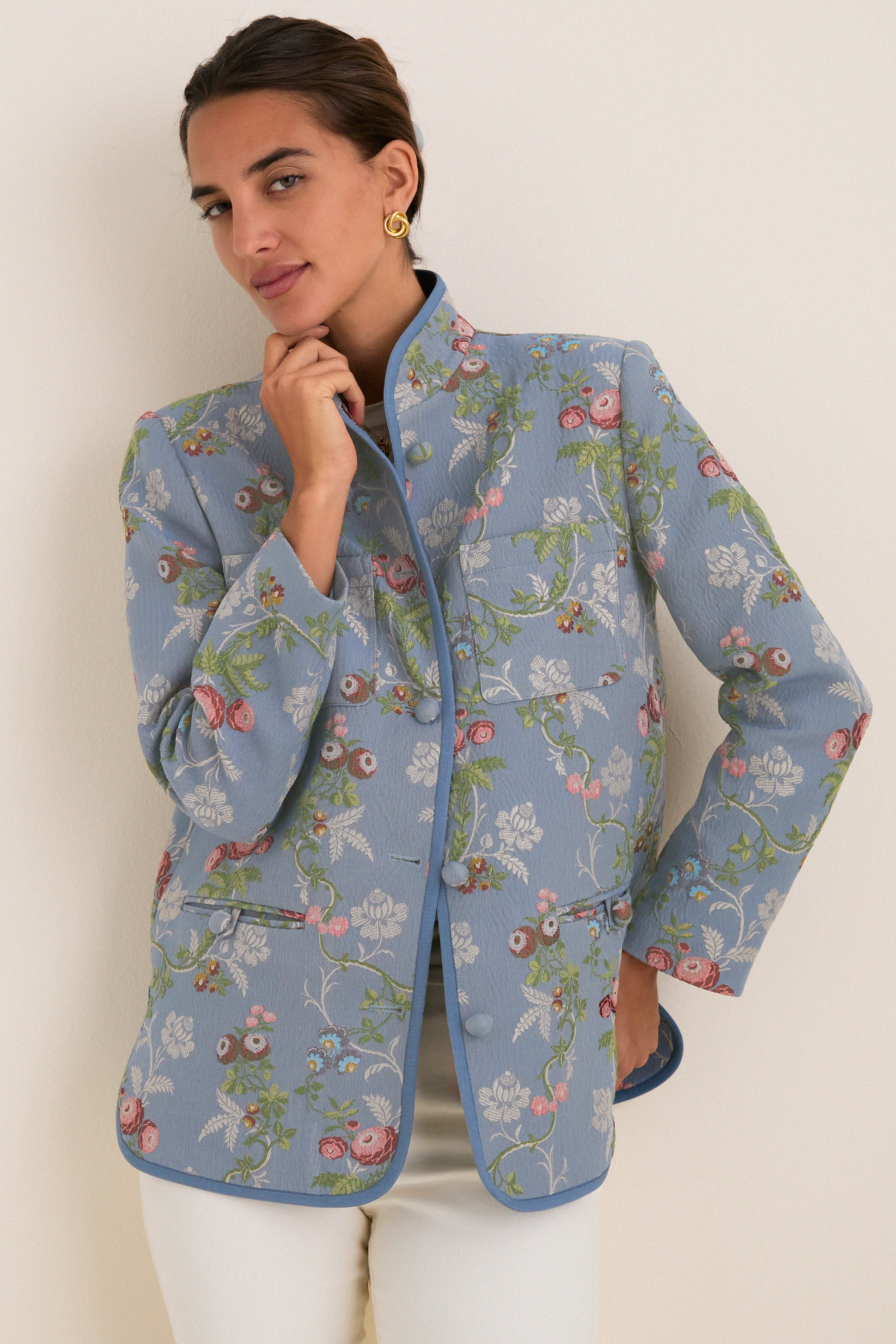 Trellis Bloom Jacquard Harrison Jacket | Tuckernuck (US)