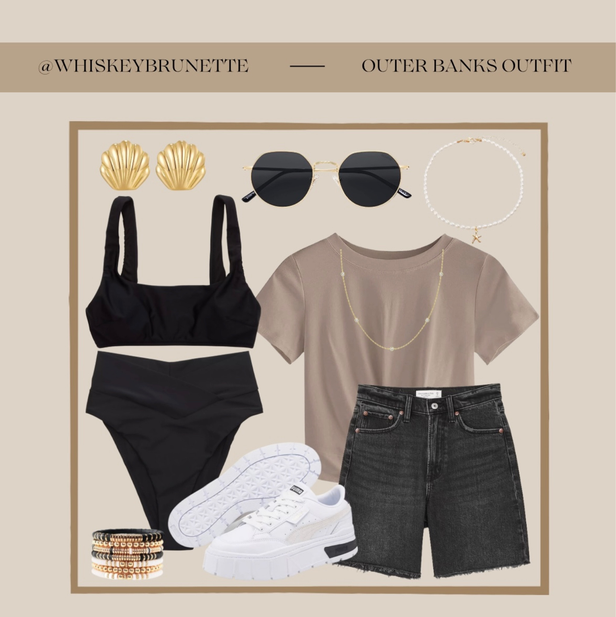 I’m headed to NC for alllll the Outer Banks vibes! ✨ wearing a comfy swimsuit with a tshirt and shorts all weekend! And can’t forget the gold accessories! 

Amazon finds, Amazon fashion, aerie bathing suit, aerie bikini, puma sneakers, women’s sneakers, gold bracelet, shell earrings, star necklace, women’s sunglasses 

#LTKSeasonal #LTKstyletip #LTKFind