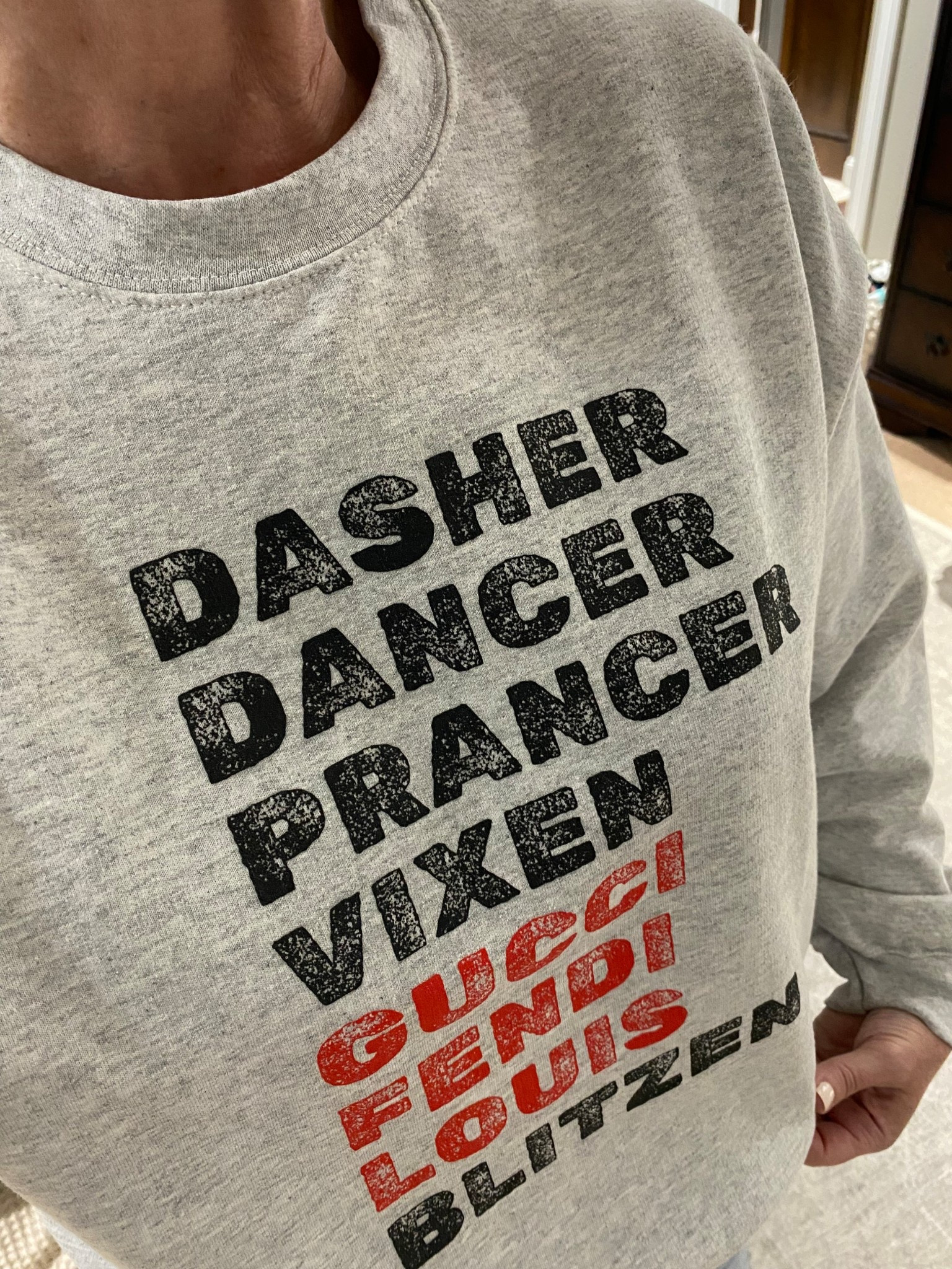 The cutest holiday sweatshirt for the Gucci, Fendi, Louis lover! Runs true to size. I’m in an XL. 

#LTKActive #LTKHoliday #LTKFindsUnder50