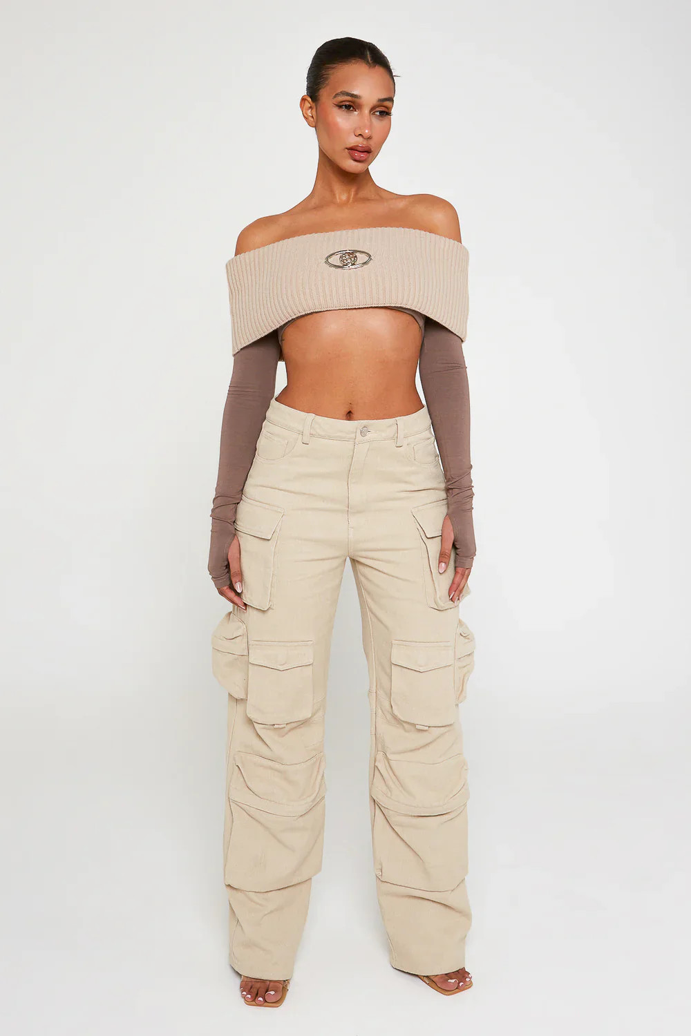 Stone Denim Oversized Cargo Pocket Jeans | Luxe to Kill