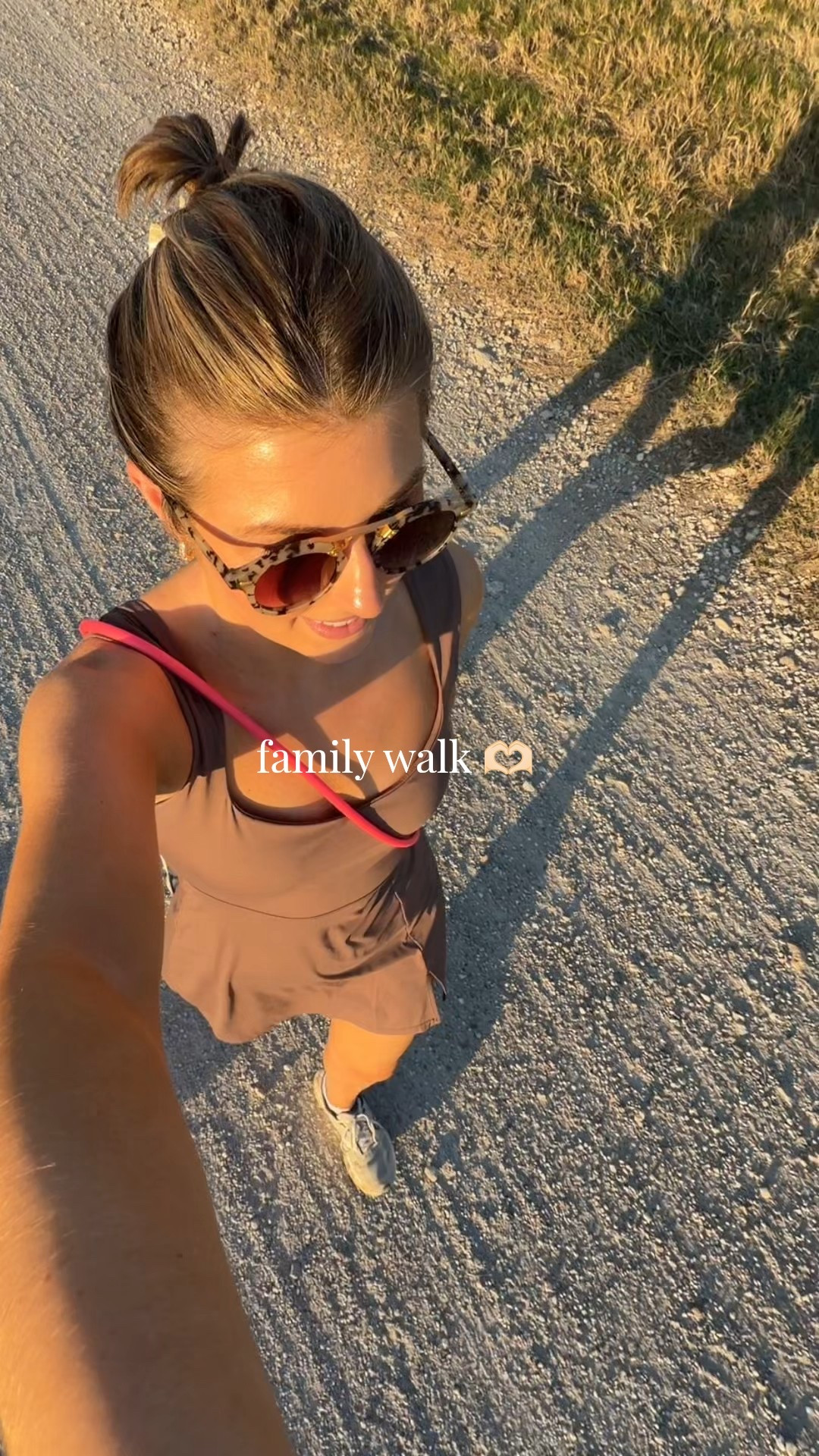 Family walk! Wearing a S in dress:)