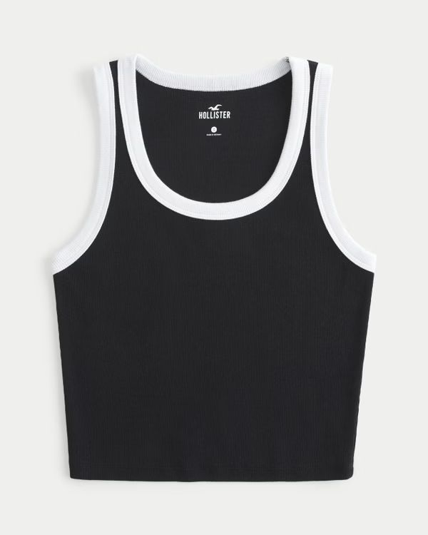 Ribbed Scoop Tank | Hollister (US)