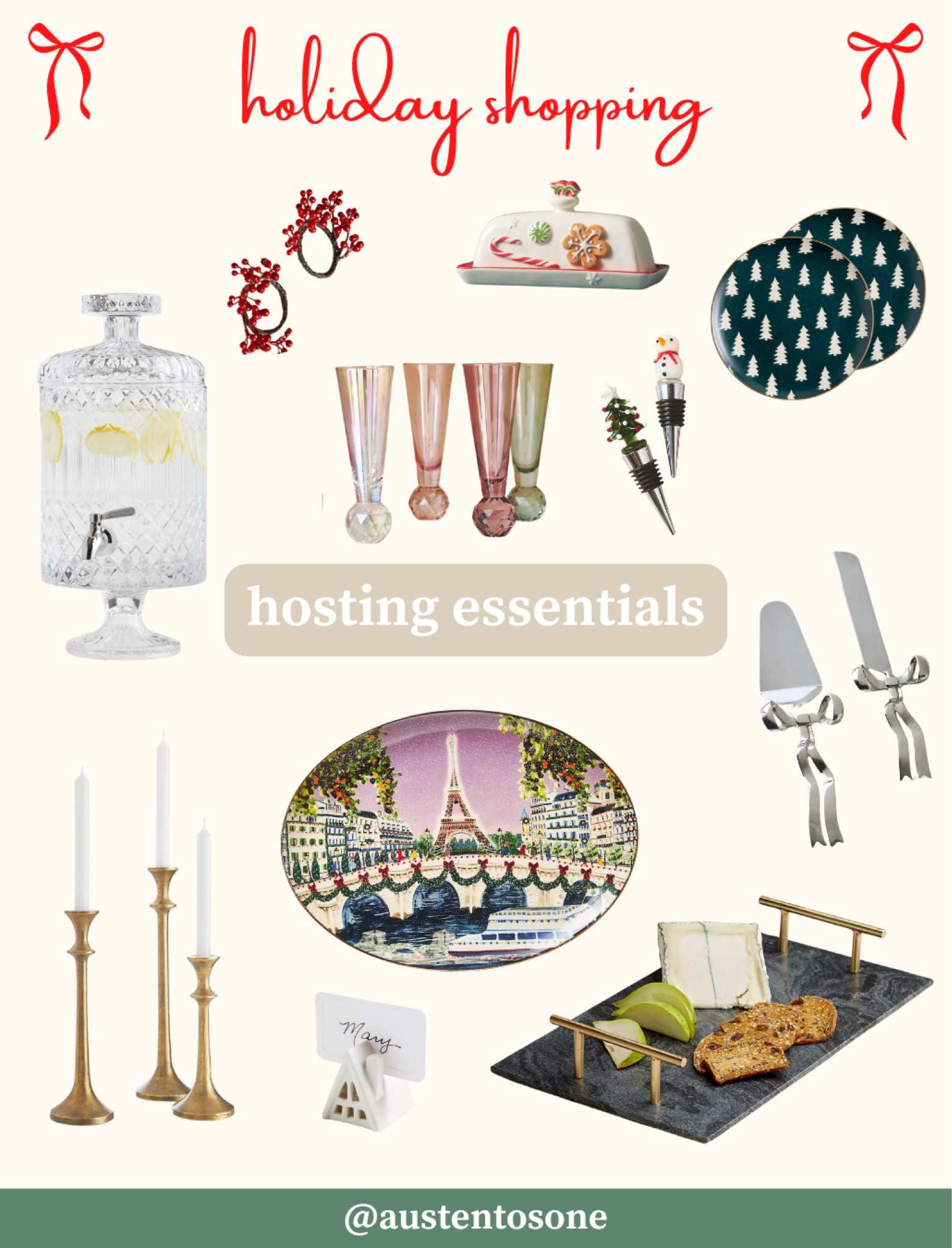 Holiday hosting essentials! From Crate & Barrel and Anthropologie from cute serving knives to a festive butter dish there are so many cute ways to set your table 

#LTKHoliday #LTKHome #LTKSeasonal