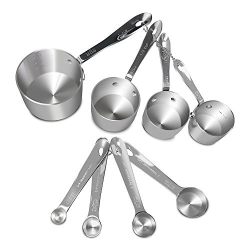 All-Clad Stainless-Steel 8 pc. Standard-Size Measuring Cup & Spoon Combo Set | Amazon (US)