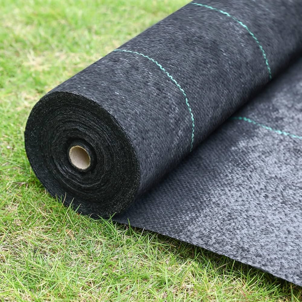 Land Guard 4ft x 300ft Garden Weed Barrier - Woven Landscape Fabric - Heavy Duty Weed Mat Blocker | Amazon (US)