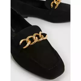 Buy Sole Comfort Black & Gold Chain Link Loafers - 7 | Shoes | Tu | Tu Clothing