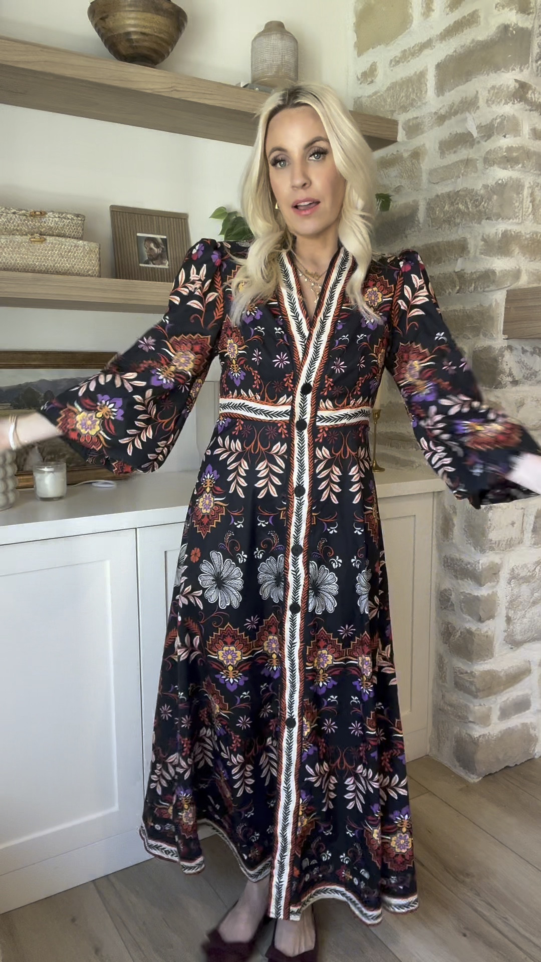 Accidental look for less dress! Loving the details and the pattern on this one and the length is so good! 

#LTKFindsUnder100 #LTKStyleTip #LTKFindsUnder50