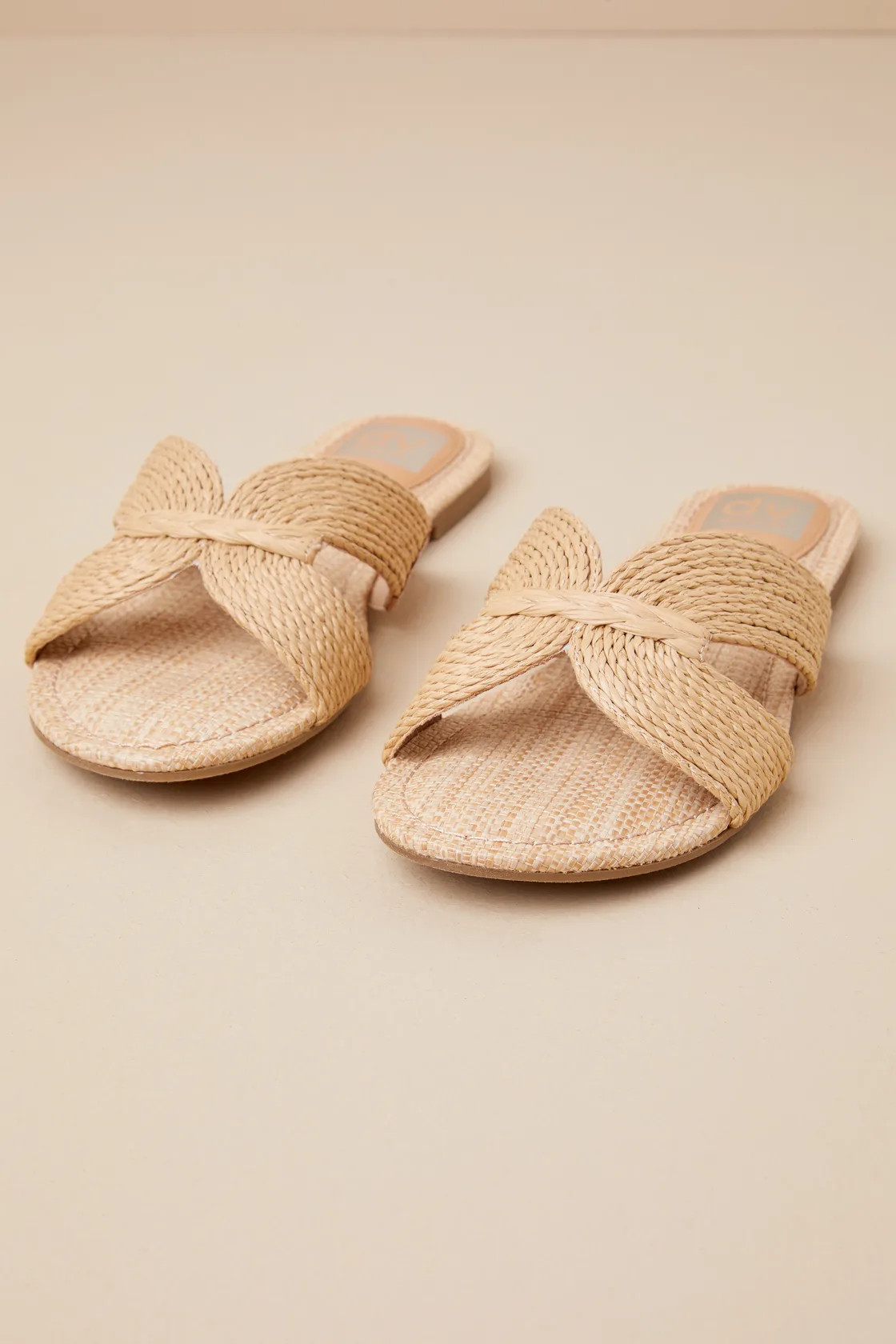 Geeya Natural Raffia Slide Sandals | Lulus