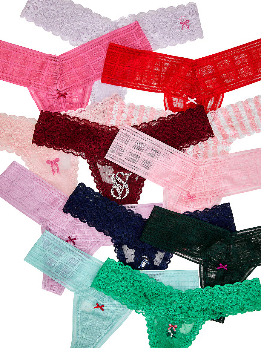 Buy 12 Days of Holiday Lacie Thong Panties Advent Calendar, Multi - Order PACKAGED-PANTY online -... | Victoria's Secret (US / CA )