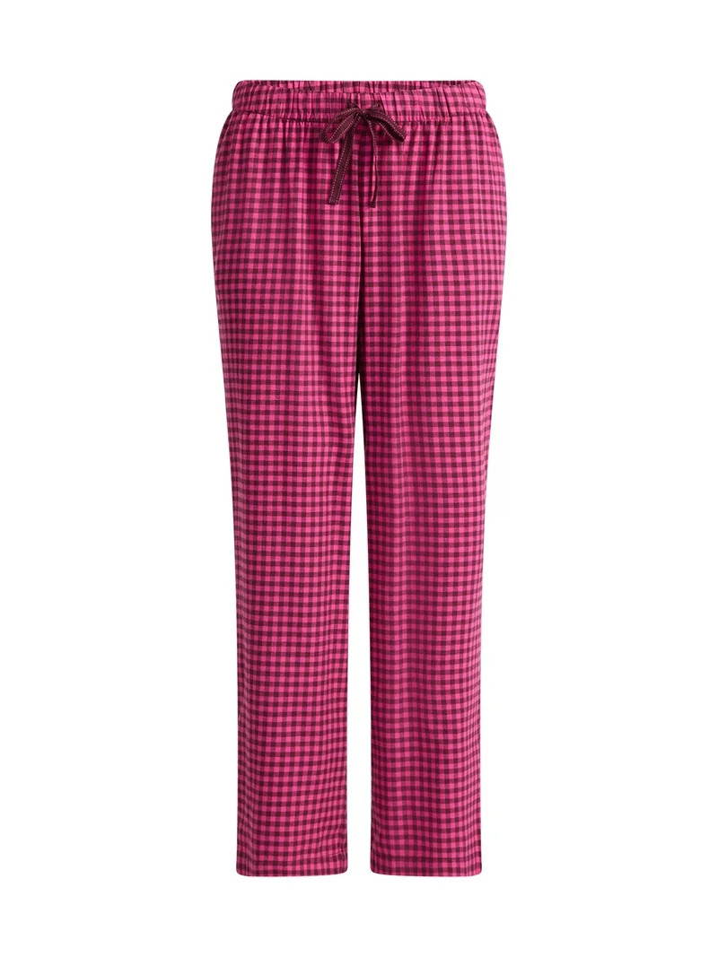 Joyspun Women's Flannel Sleep Pants, 30'' Inseam, Sizes XS-3X | Walmart (US)