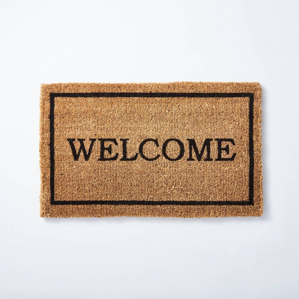 1'6""x2'6"" Welcome Doormat Neutral - Threshold designed with Studio McGee | Target