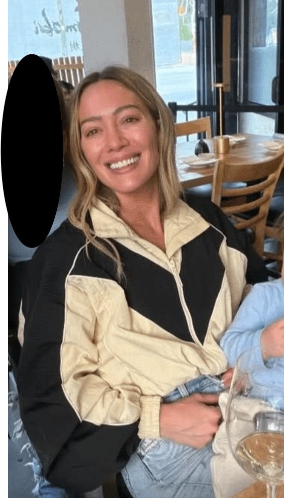 Hilary Duff's nylon crop jacket restocked! ￼