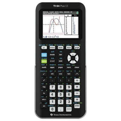 Texas Instruments 84 Plus CE Graphing Calculator - Black: 35MB Storage, SAT & ACT Approved | Target