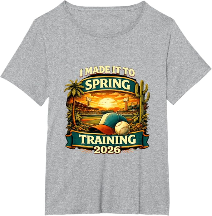 Spring Training I Made It to Baseball is Back 2026 T-Shirt | Amazon (US)