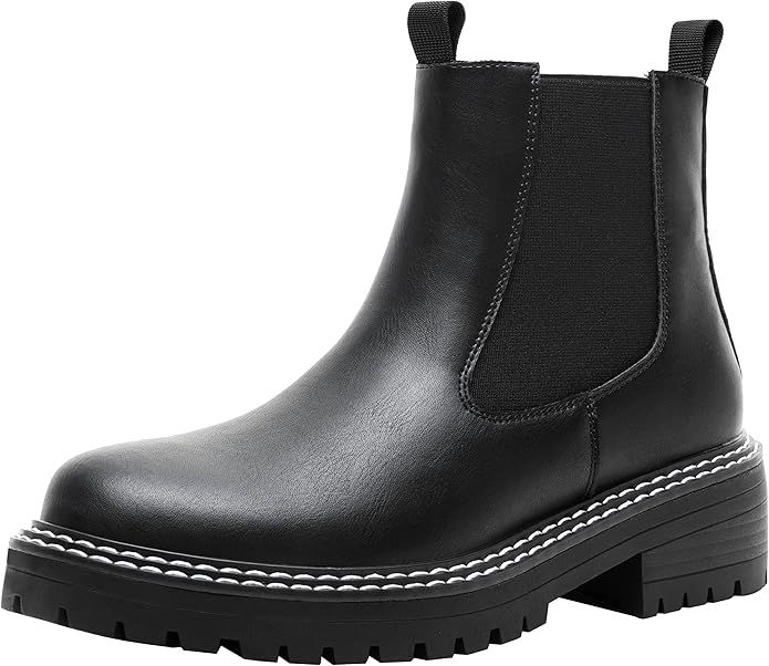 Jeossy Women's 9605 Ankle Boots Chelsea Fashion Double Track Bootie for Women | Amazon (US)