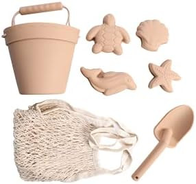 BraveJusticeKidsCo. | Silicone Summer Kids Beach Set | Toddlers and Baby Sandbox Toys (Warm Sand) +  | Amazon (US)