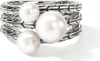 John Hardy JH Essentials Pearl Three Row Ring | Nordstrom | Nordstrom