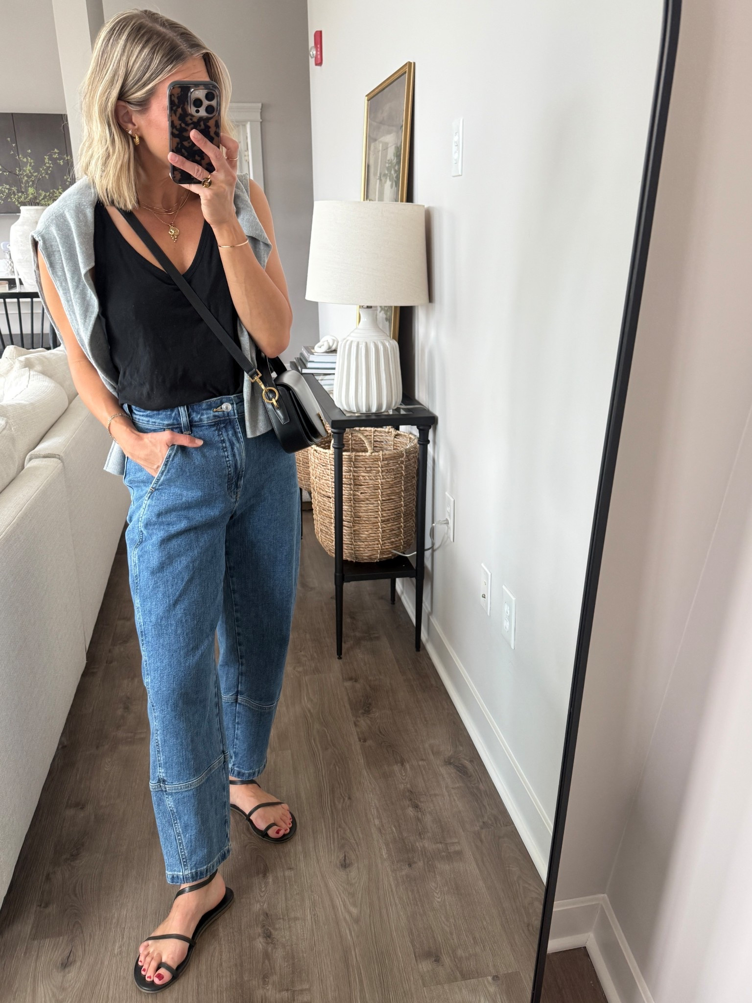 Wearing 26/regular jeans, XS tank, small sweater, sandals tts

#LTKOver40 #LTKFindsUnder100 #LTKStyleTip