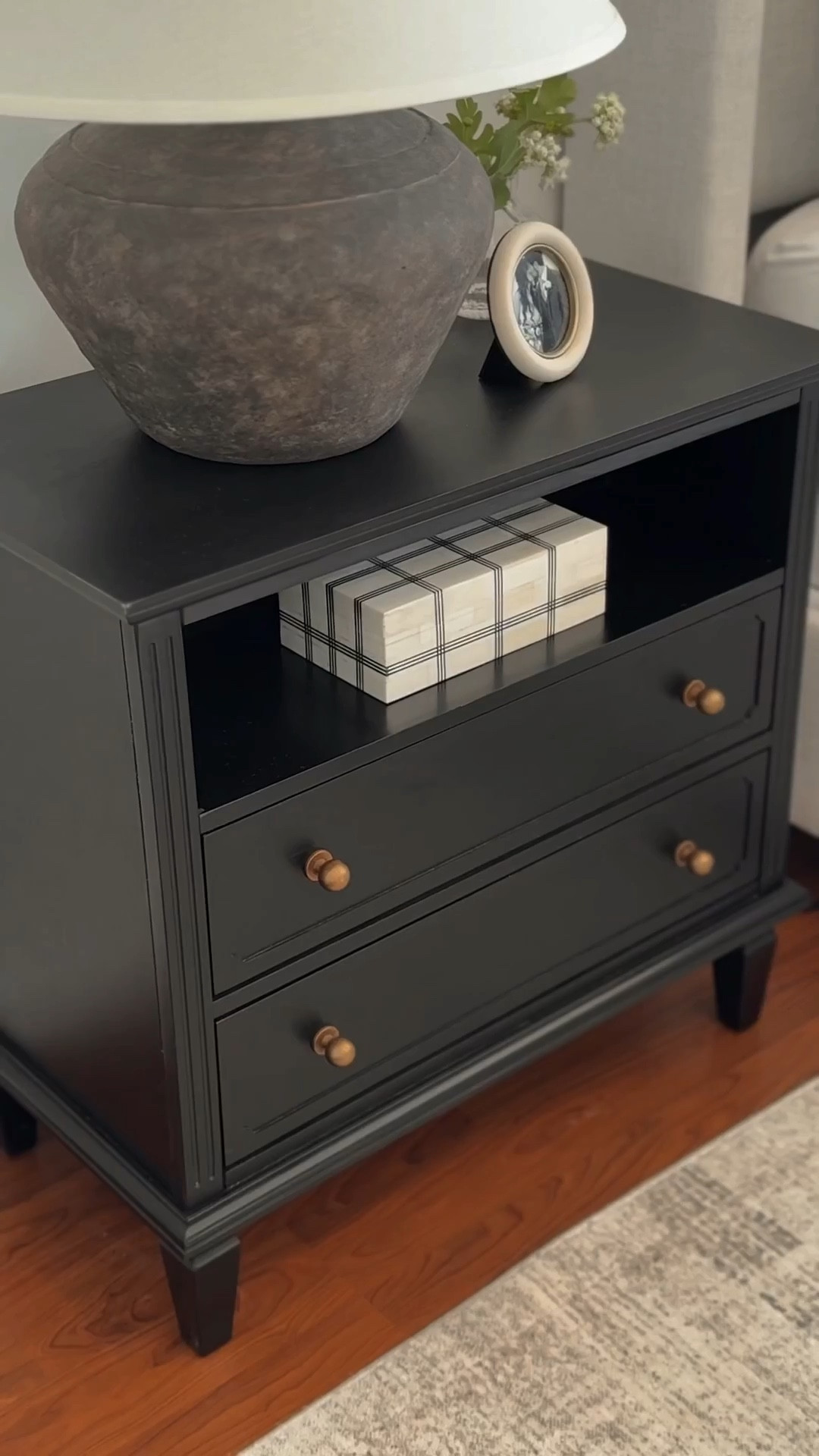 Charging nightstand, nightstand decor, nightstand lamp, bedroom furniture, bedding, Moody bedroom, black nightstand, Wayfair furniture

#wayfair #ad #wayfairpartner @wayfair

#LTKHome