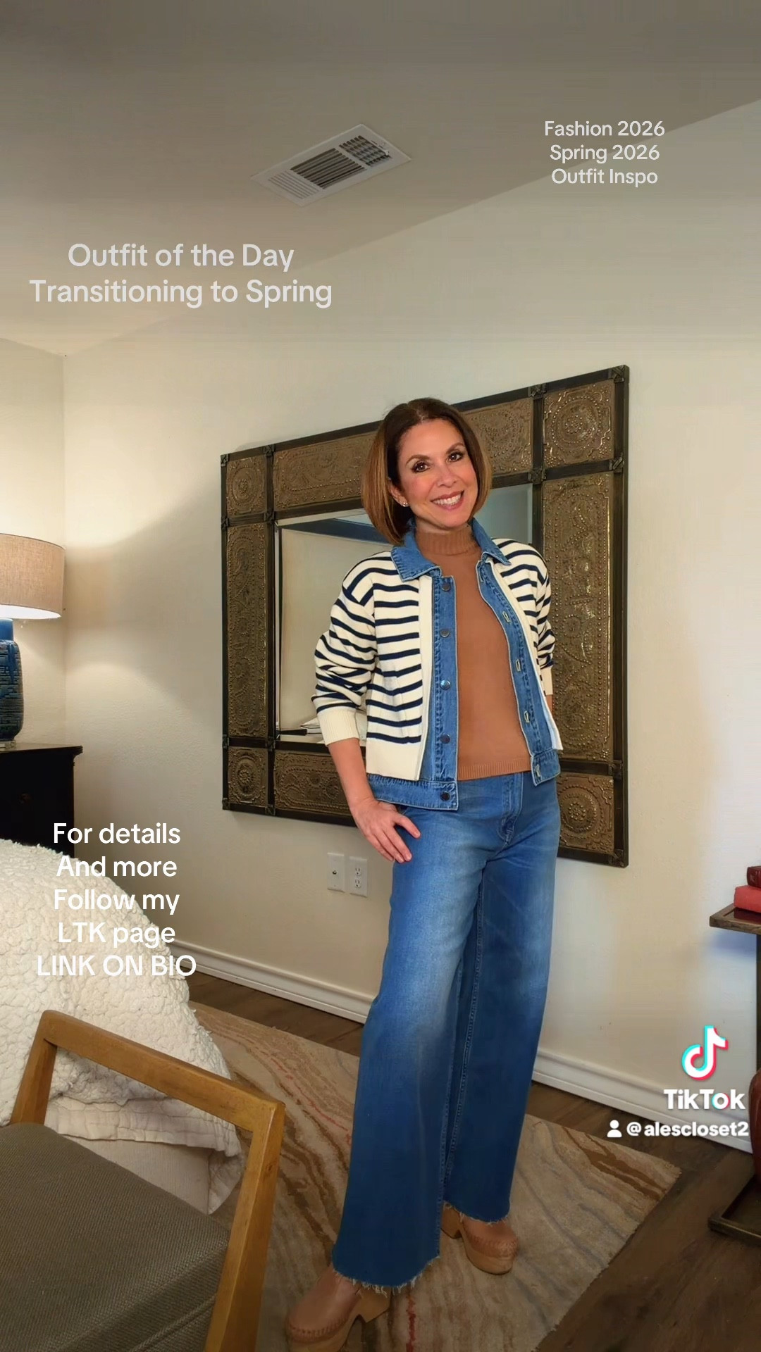 Spring transition outfits are my favorite—easy layers that still feel put together ✨
These Pistola jeans are a staple for me (wearing size 25) and I paired them with a lightweight sweater and my favorite denim + knit combo jacket (both size XS) for those cool spring days.

Comfortable, effortless, and perfect for everyday wear.
All details are linked 👇 beloww

#springtransition #everydaystyle #effortlessfashion #denimlook #layeredstyle #ltkfinds #casualchic

#LTKootd #LTKOver40 #LTKSeasonal