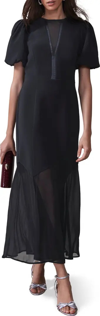 MINT VELVET Puff Sleeve Maxi Dress | Nordstrom | Nordstrom