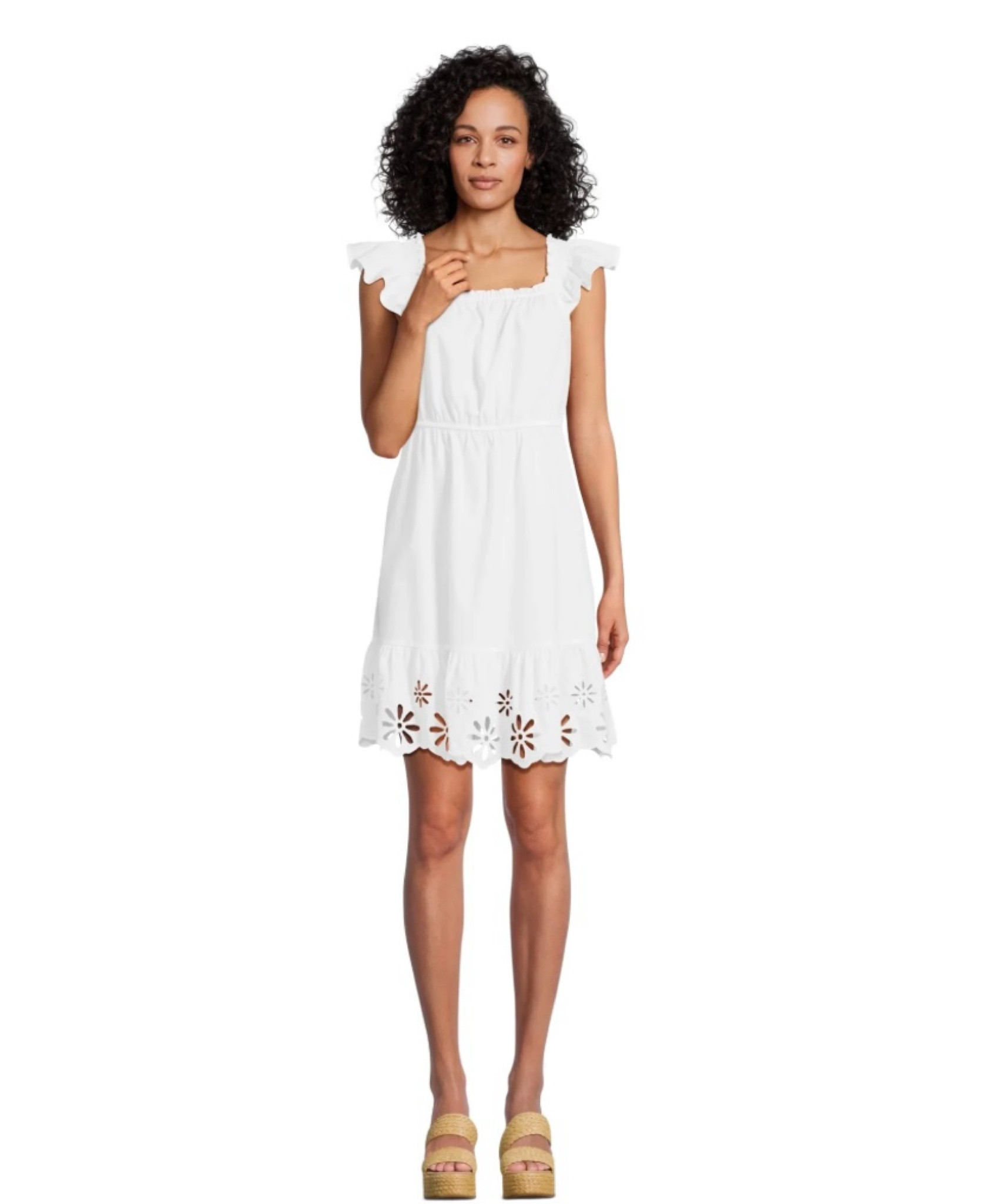 White eyelet dress 

#LTKSeasonal #LTKSaleAlert #LTKFindsUnder50
