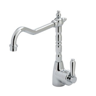 Fienza Eleanor Shepherds Crook Sink Mixer Chrome with Chrome Handle 202105CC | MyDeal - AU