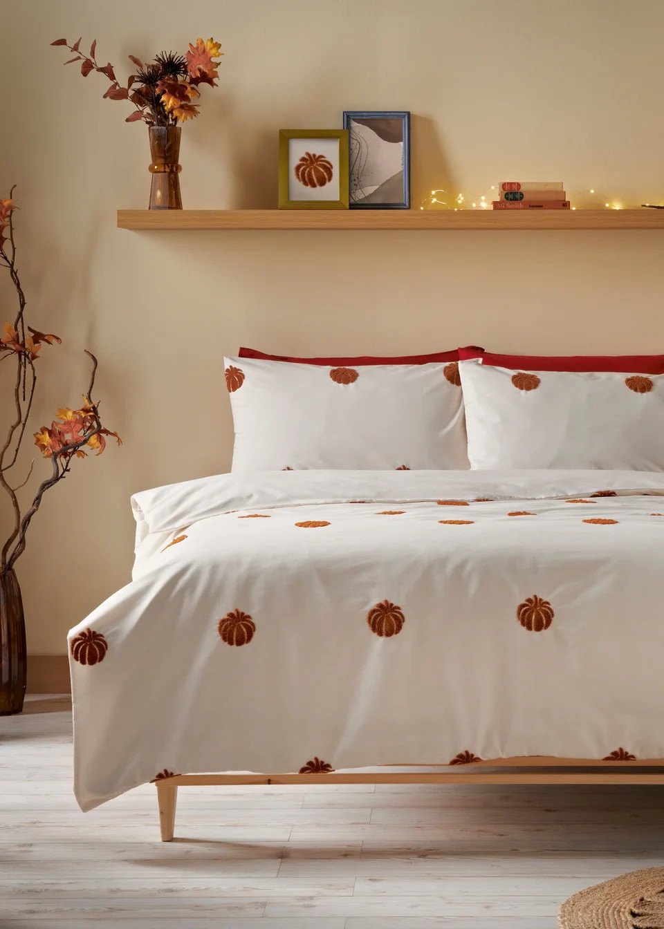 Orange Boucle Pumpkin Duvet Set | Matalan (UK)