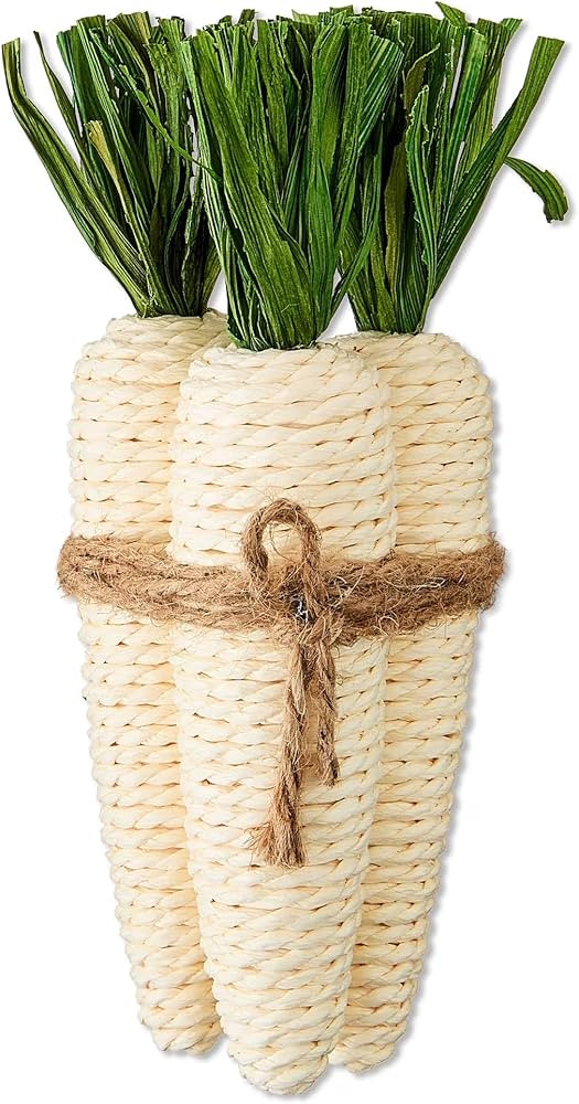 Paper Carrots Bundle Tabletop Decoration, White and Green, 8", Easter by Way to Celebrate | Amazon (US)