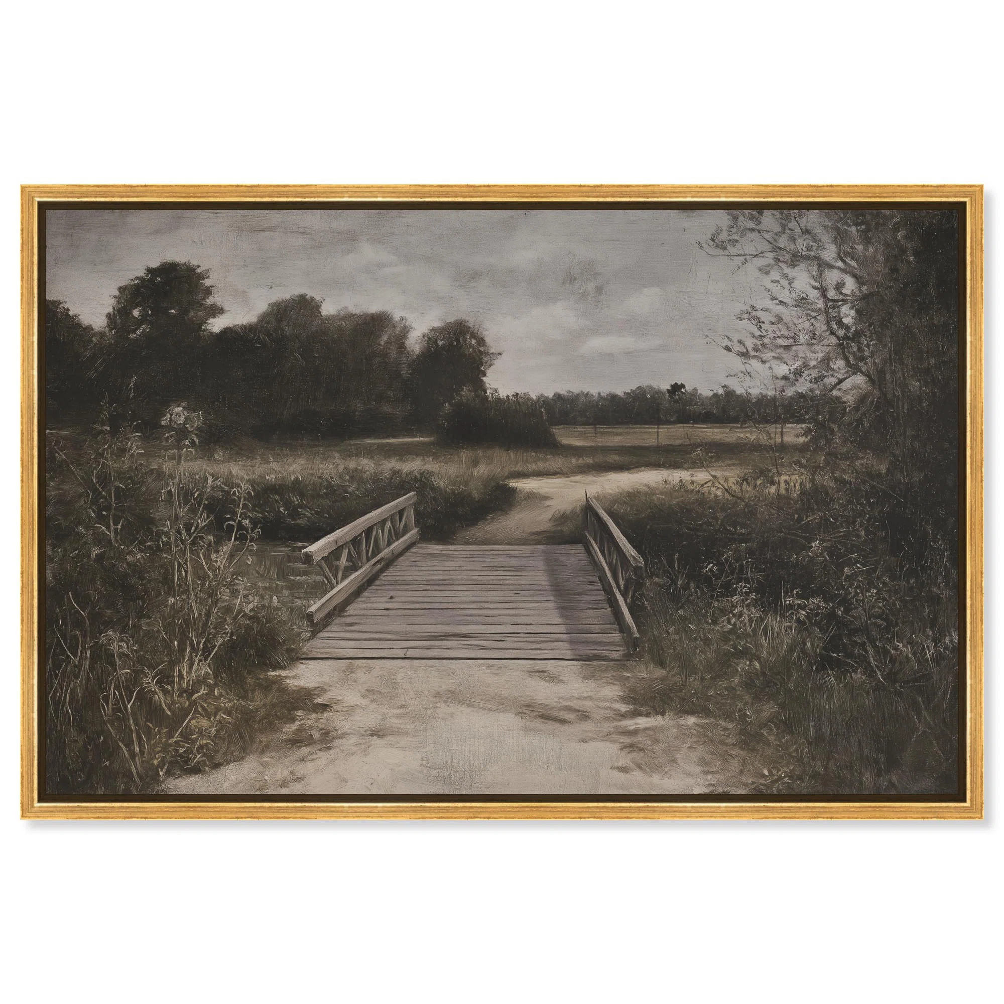 Bridge to Beyond Canvas Classic Landscape by Art Remedy | Wayfair North America